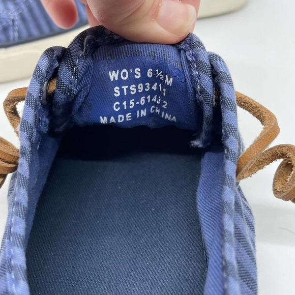 Sperry Women's Seacoast Stripe Sneaker Blue 6.5 - Picture 9 of 9